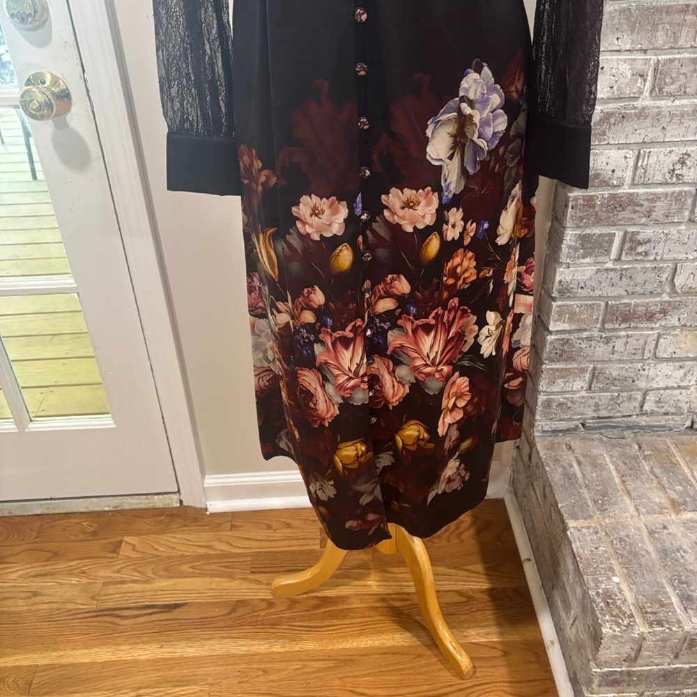 Johnny Was MICAELA MIDI DRESS - BECKETT BLOOMS S - Picture 9 of 11